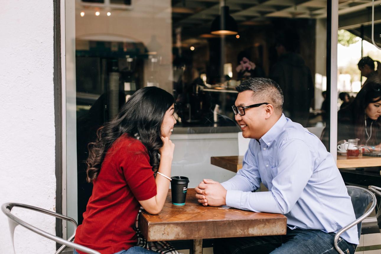 A Korean-American couple who met in the US