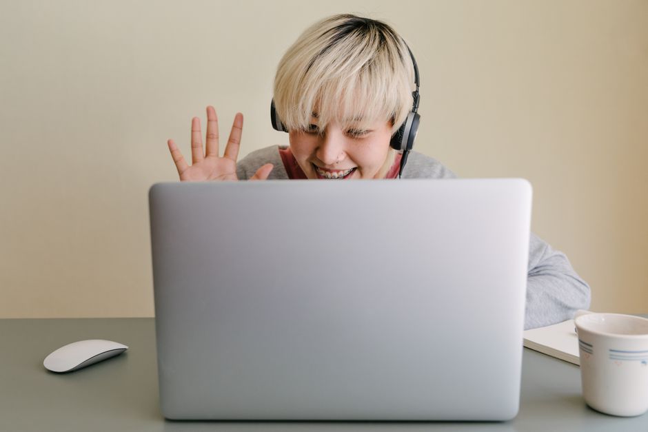 A consultation conducted over video call