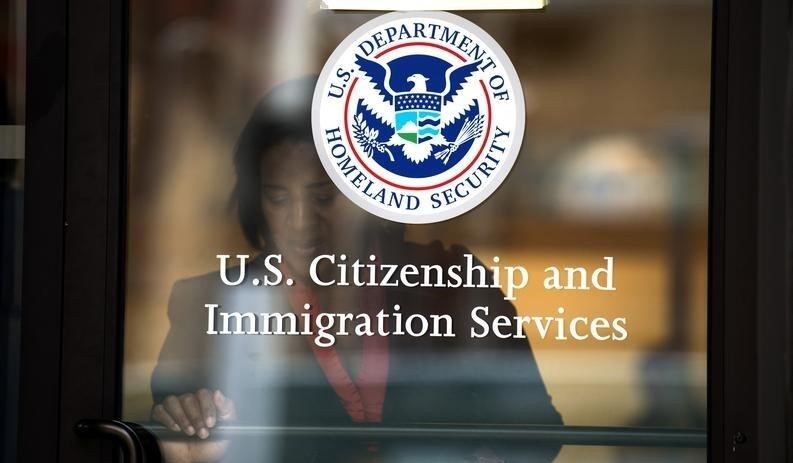 Entrance of a US Citizenship and Immigration Services (USCIS) office